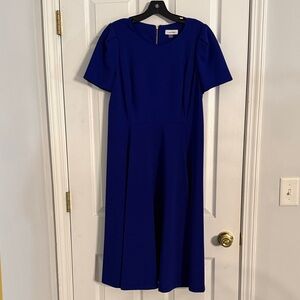 Calvin Klein Royal Blue Midi Dress